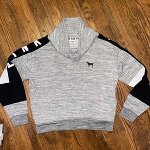 💗HP💗 PINK color block cowl neck